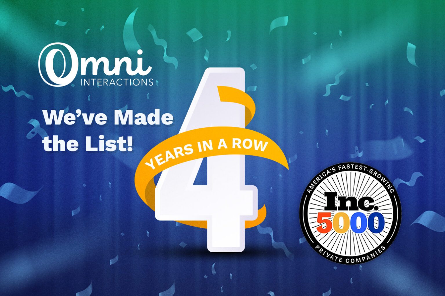 Omni Interactions Celebrates Making the 2024 Inc. 5000 List - Omni